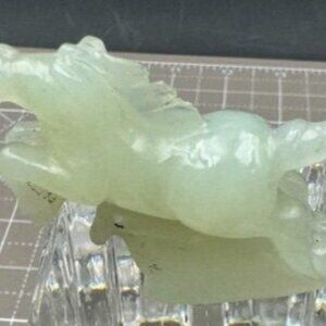 Hand-Carved Jade Running Horse Figurine